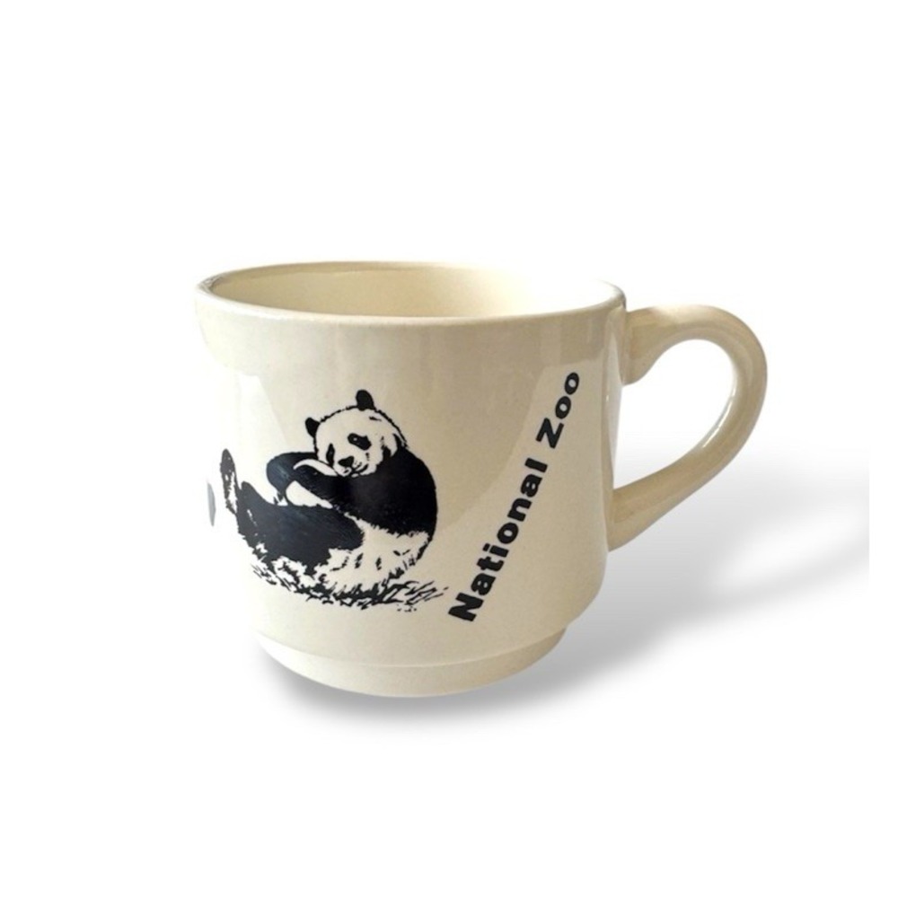 Friends Of The National Zoo FONZ Washington DC Coffee Mug Cup Pandas Retro 80s